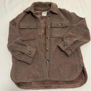 Abercrombie teddy jacket/ shacket